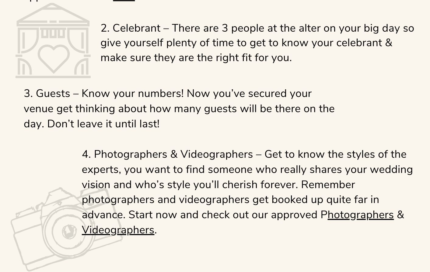 Wedding Planning Checklist